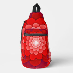 Sac À Bandoulière Rouge Floral Mandala-58566