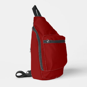 Sac À Bandoulière Rouge Foncé Uni