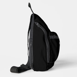 Sac À Bandoulière Sacoche d'interprète en langue des signes Noir