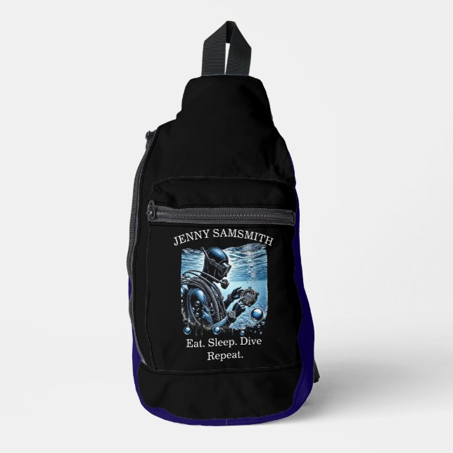 Sac À Bandoulière Scuba Fun : La vie sous les vagues! (Recto)