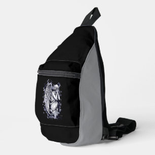 Sac À Bandoulière Sculpture d'un ange larmant - avec des éclaboussur