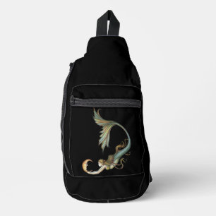 Sac À Bandoulière Siren avec art fantastique lunaire