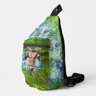 Sac À Bandoulière SlipperyJoe's homme adulte très musclé torse nu