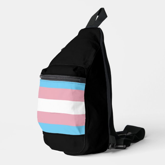 Sac À Bandoulière SlipperyJoe's transgenre pride drapeau de la diver (Coin droit)