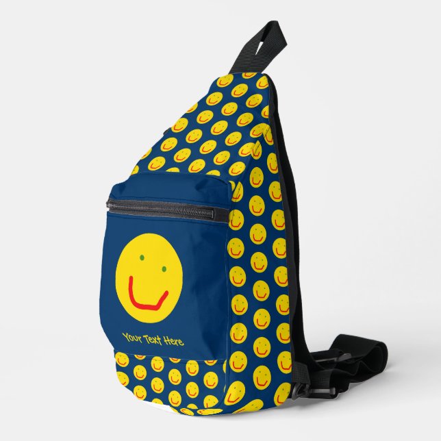Sac À Bandoulière Soleil souriant, visage joyeux (Coin droit)