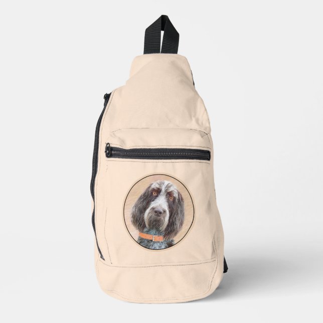 Sac À Bandoulière Spinone Italiano Peinture Roan Brown Cute Chien Ar (Recto)