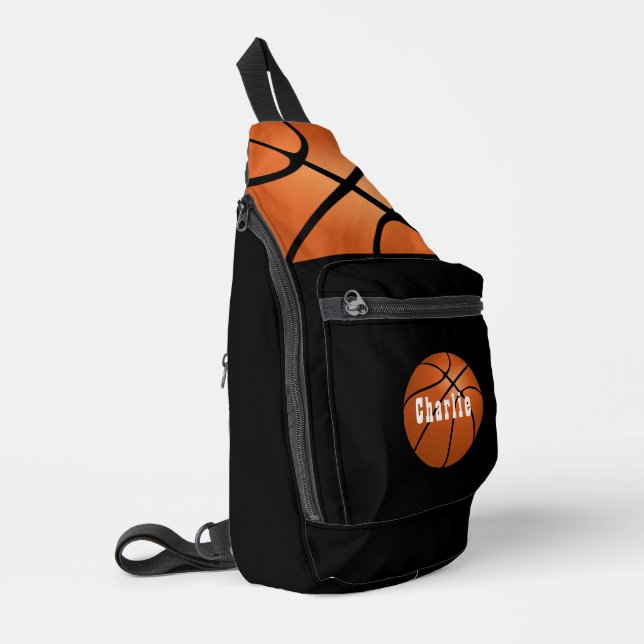 SAC À BANDOULIÈRE SPORTS DE BASKETBALL PERSONNALISÉS (Coin gauche)