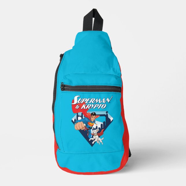Sac À Bandoulière Superman & Krypto Soar (Recto)