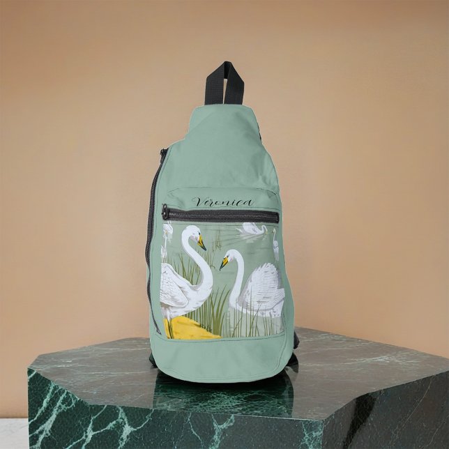 Sac À Bandoulière Swans par Verneuil (Créateur téléchargé)