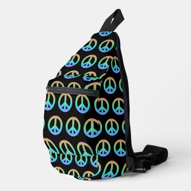 Sac À Bandoulière Symbole de paix dégradé (Coin droit)
