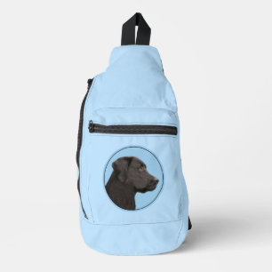 Sac À Bandoulière Tableau de Labrador Retriever Chien de compagnie L