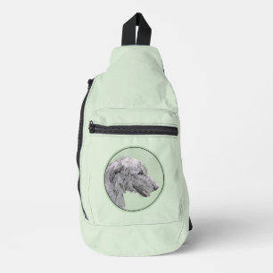 Sac À Bandoulière Tableau de Lévrier Irlandais Gris Art Canin Origin