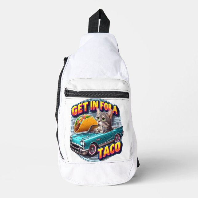 Sac À Bandoulière Taco Cat Cruising (Recto)