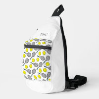 Tennis Balls Raquettes Motif INITIALES Sports Amus