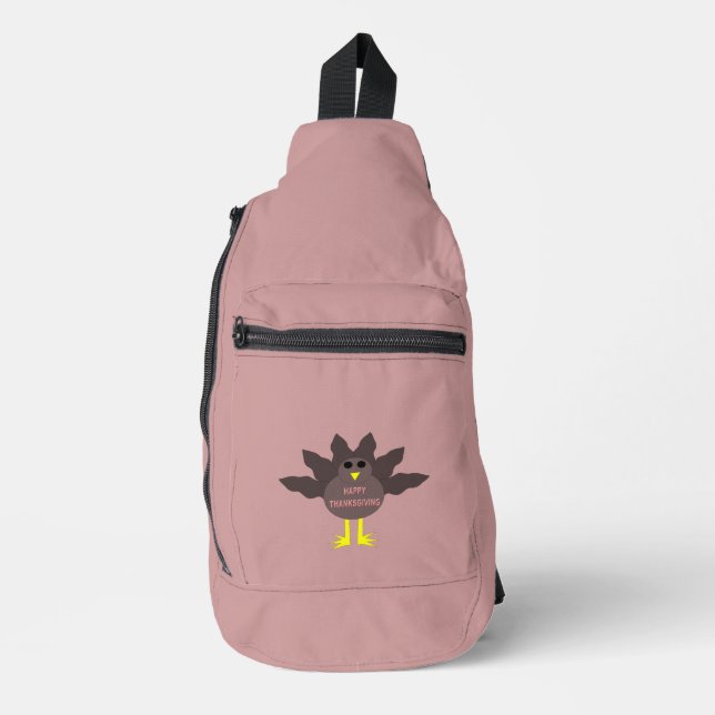 Sac À Bandoulière Thanksgiving Plucked Turkey Patterned (Recto)