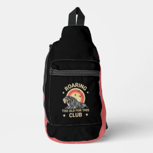 Sac À Bandoulière Tigre à dents de sabre drôle trop vieux humour de