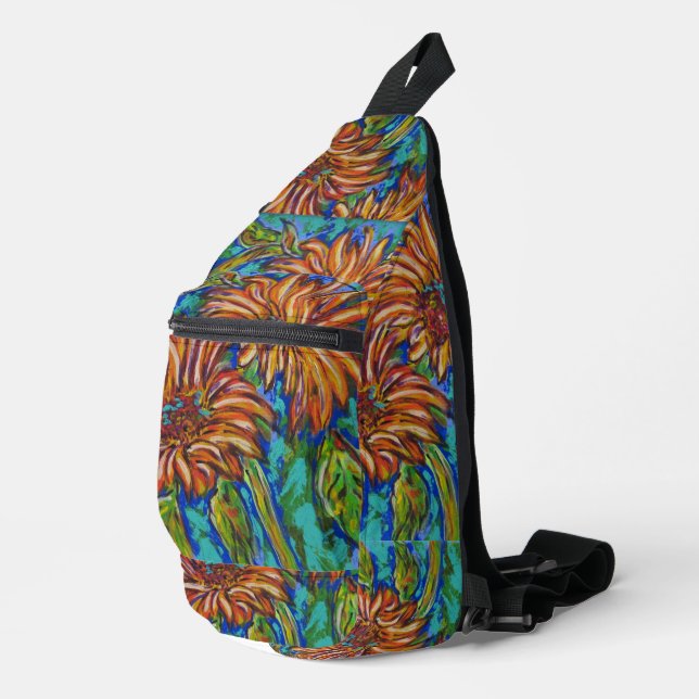 Sac à bandoulière Tournesols (Coin droit)