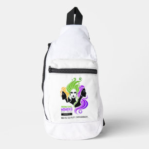 Sac À Bandoulière Trio coloré stylisé de femmes IWD 2025