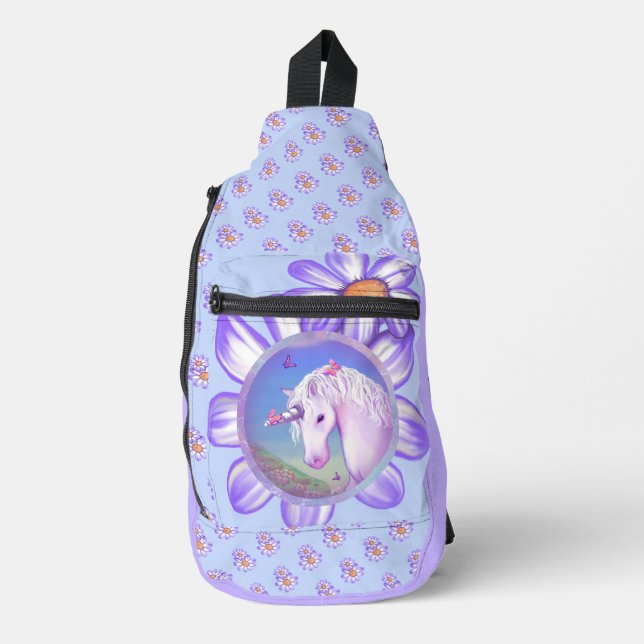 Sac À Bandoulière Un paradis mauve (Recto)