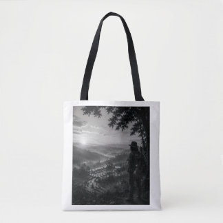 Sac à bandoulière Valley of Dawn Black & White Wan