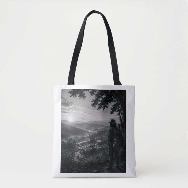 Sac à bandoulière Valley of Dawn Black & White Wan (Devant)