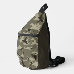 Sac À Bandoulière Vêtements de rue camouflage vert atténué utilitair