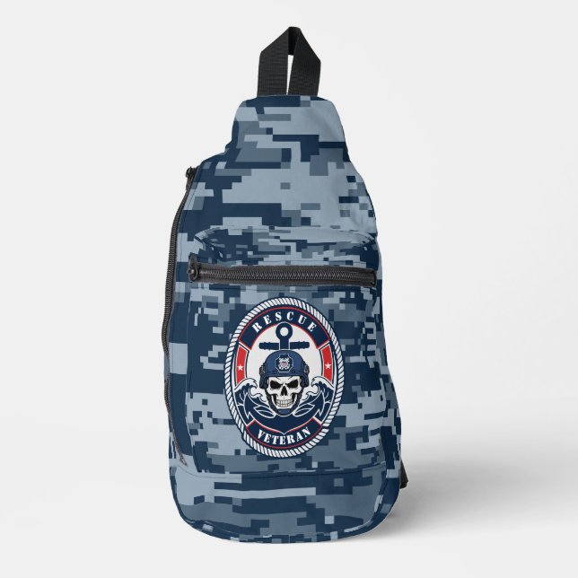 Sac À Bandoulière Vétéran de la Garde Côtière Semper Paratus (Recto)