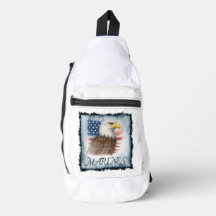 Sac À Bandoulière VetGearHQ.com Logo Emblème Vétéran Corps des Marin