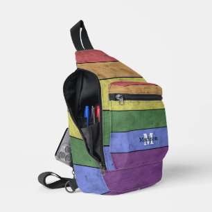 Sac À Bandoulière Vintage drapeau LGBT orgueil écarlate arc-en-ciel 