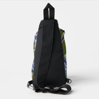 Sac À Bandoulière Violet et Bleu par Lydia's Art Sangria