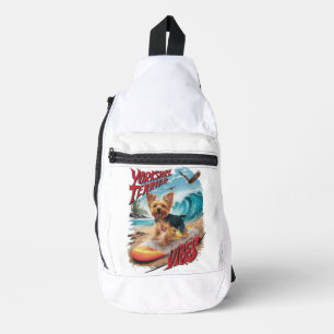 Sac À Bandoulière Wave Rider Yorkshire Terrier Surf Pup