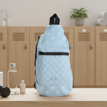 Wellness Waters Sling Bag - Icy Snowflake Pattern 