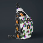 Sac À Bandoulière Whimsical Boho Owl & Tropical Monstera Leaf<br><div class="desc">Embrace a blend of mystical charm and tropical vibes with this unique surface pattern. Featuring a rhythmic arrangement of wise owls nestled in boho-style arches alongside iridescent owls and lush Monstera leaves, this design is perfect for those who love eclectic and modern nature-inspired aesthetics. Whether you are looking to create...</div>