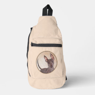 Sac À Bandoulière Xoloitzcuintli Peinture Foie Sans Cheveux Art Chie