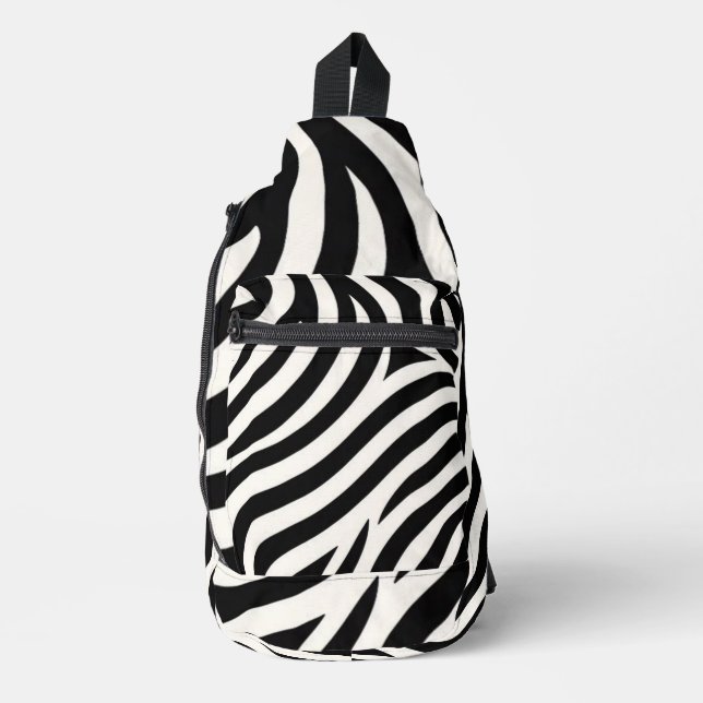 Sac À Bandoulière Zebra Stripes Impression moderne (Recto)