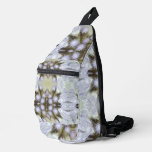Sac À Bandoulière Zoom des fleurs symétriques artistiques