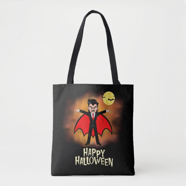 Sac à bonbons pour Halloween - Vamire (Devant)