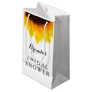 Sac à cadeau de Baby Shower Rustique Tournesol