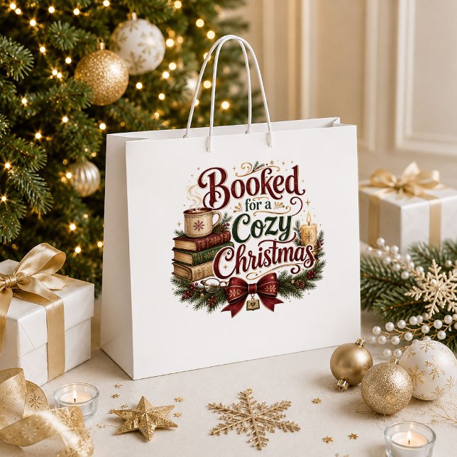 Sac à cadeau de Noël rustique à paillettes (Rustic Christmas Sparkly Holiday Gift Bag Design

)