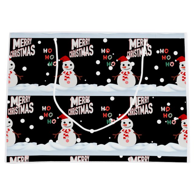Sac à cadeau grand format Christmas The Snowman (Devant)
