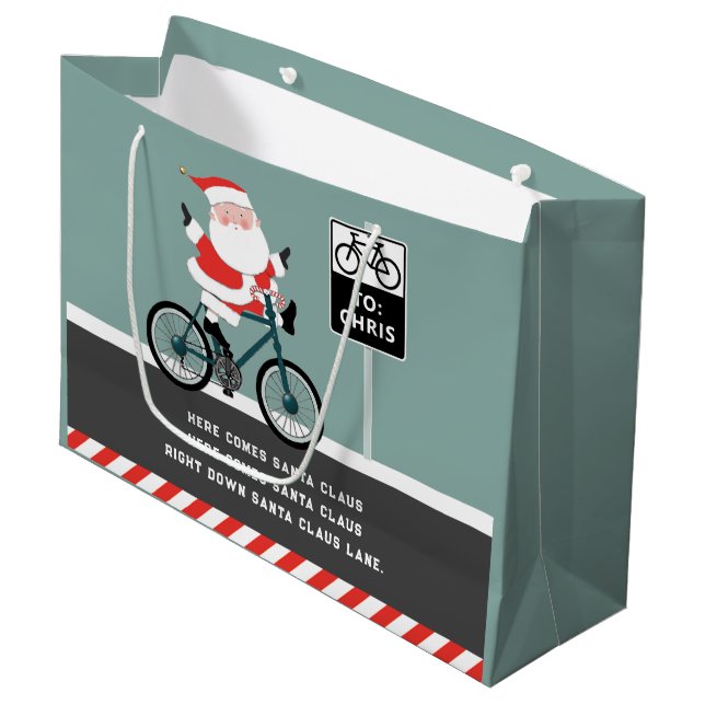 Sac à cadeau grand pour vacances à vélo (Devant Angle)