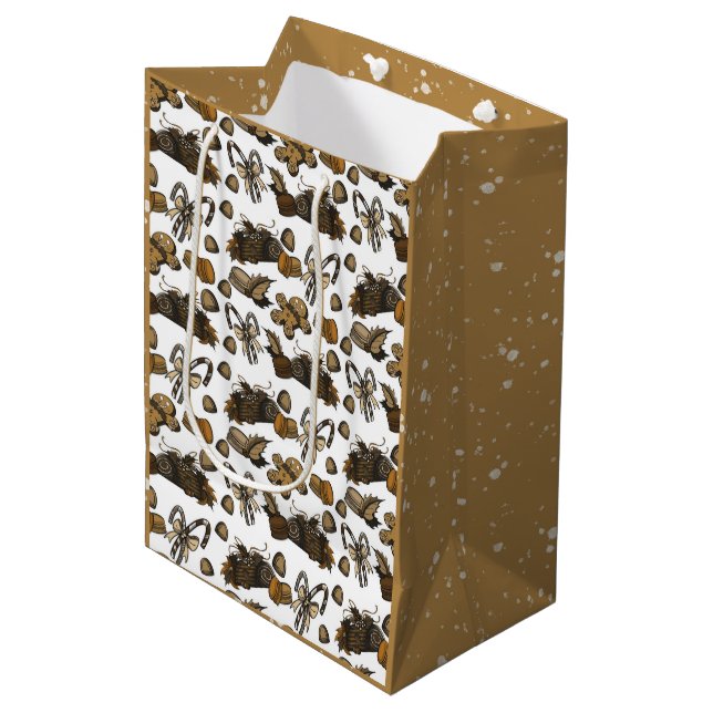 Sac à cadeau moyen Coco (solide) pour les douceurs (Devant Angle)