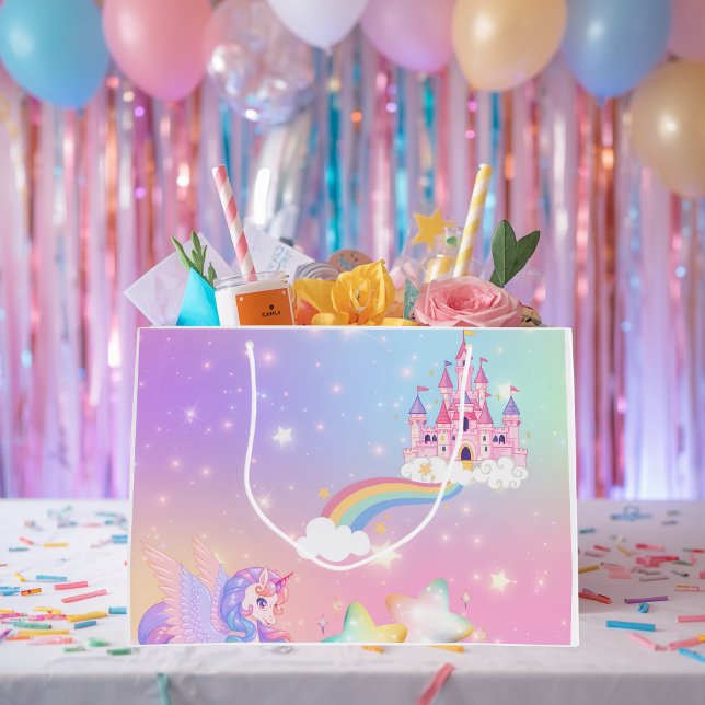 Sac à cadeaux Pastel Licorne Princesse (Créateur téléchargé)