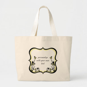 Sac à cadre floral Sassy, Jaune clair