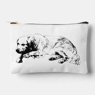 Sac à chien Black Line Lounging garde la beauté or