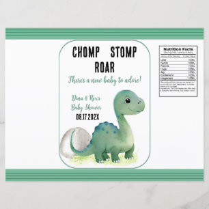 Sac à chip rôti vert Dinosaure à la compe