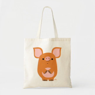 Sac à cochon en caricature mignonne