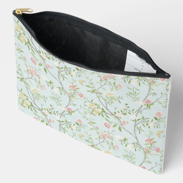 Sac à cosmétiques à impression de brise florale (Ouvrir)