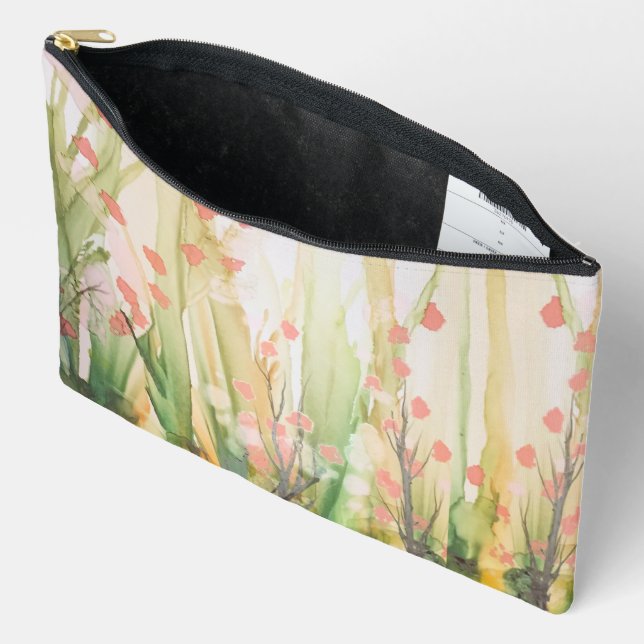 Sac à cosmétiques avec impression de fleur dans la (Ouvrir)