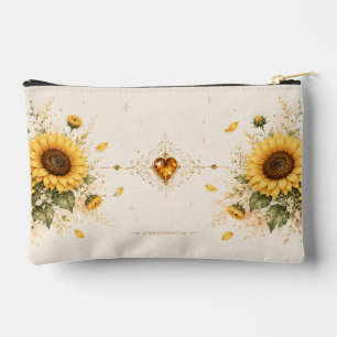 Sac à cosmétiques floral Tournesol Sois la lumière